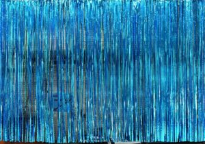 Ice Blue Rain Curtain Backdrop