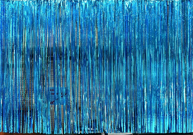 Ice Blue Rain Curtain