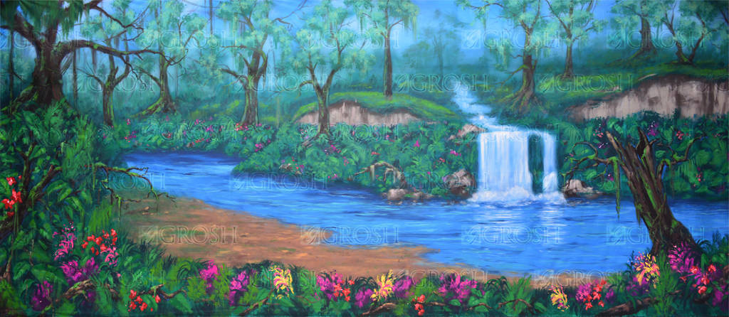 Jungle Oasis Backdrop