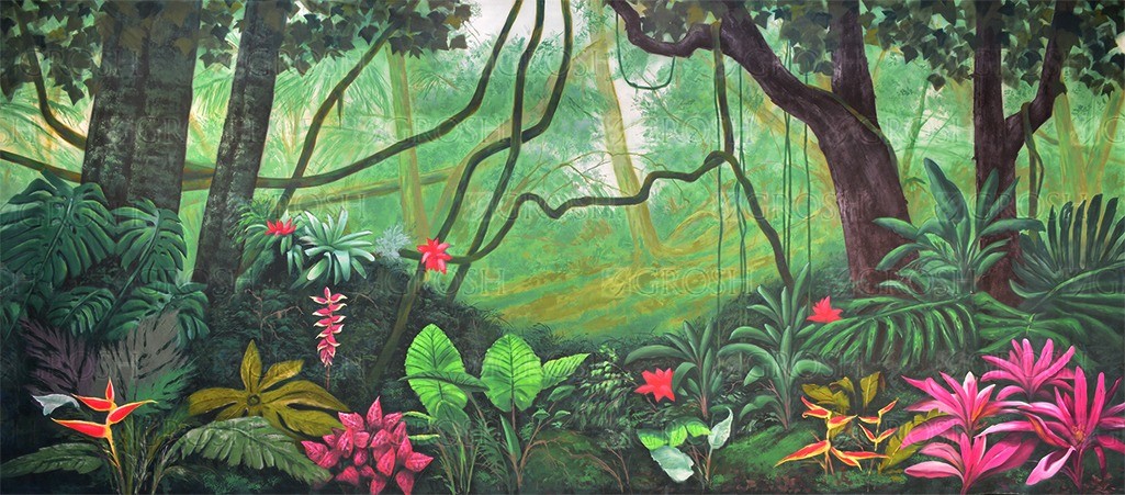 Lush Jungle Backdrop