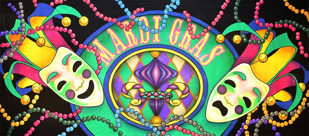Mardi Gras Masks 2 Backdrop