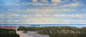 Daytime New England Beach Backdrop