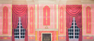 Pink Victorian Parlor Backdrop