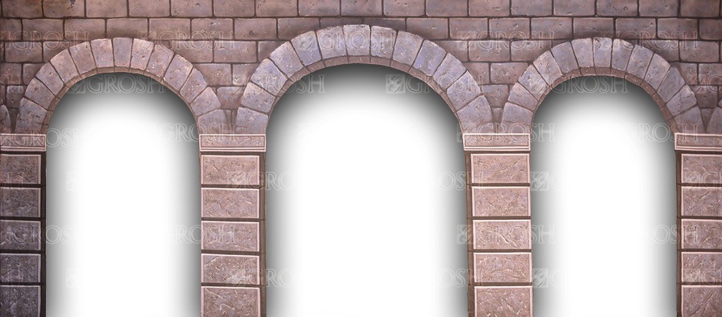 Stone Arch Cut Openings Backdrop