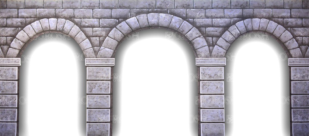 Stone Arch Cut Openings Backdrop