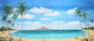 Tropical Island Backdrop