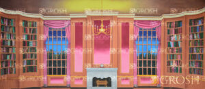 Charming Pink Victorian Parlor Backdrop