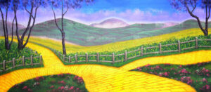 Yellow Brick Road Backdrop