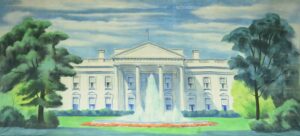 White House on Scrim Backdrop