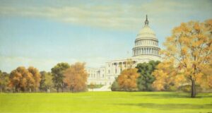 Washington DC Building Backdrop