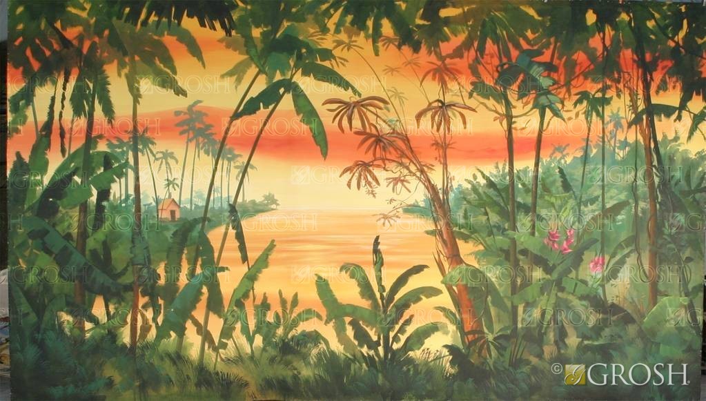 Sunset Tropical Jungle