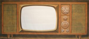 Retro TV Set Backdrop