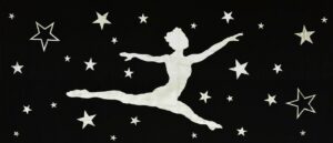 Dancer Stars Applique Backdrop