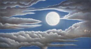 Full Moon Sky Backdrop