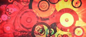 Colorful Abstract Circles Backdrop