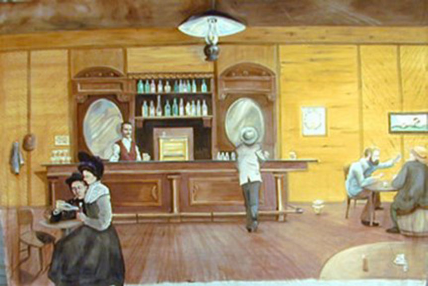 Saloon Interior Backdrop