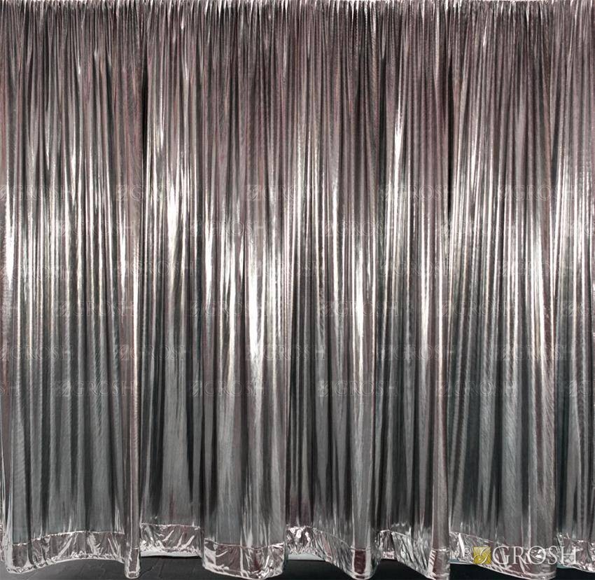 Silver Metallic Curtain Backdrop