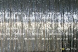 Silver Rain Curtain Backdrop
