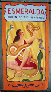 Snake Charmer Circus Banner Backdrop