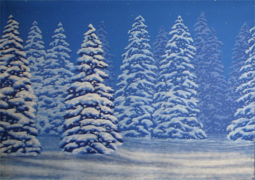 Snow Landscape Traveler (SR) Backdrop