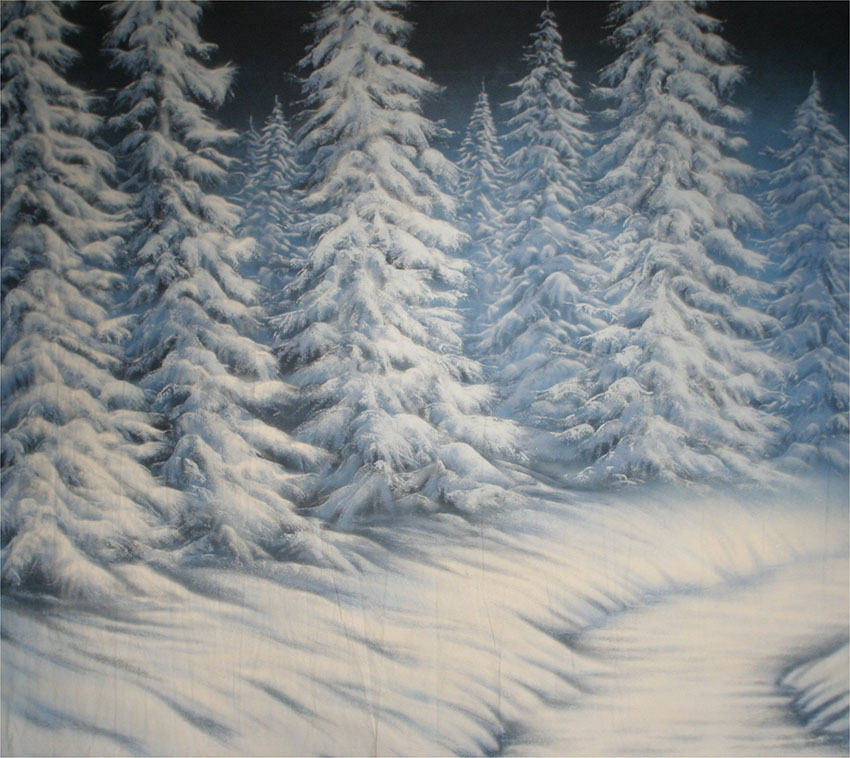 Snow Landscape Traveler (SR) Backdrop