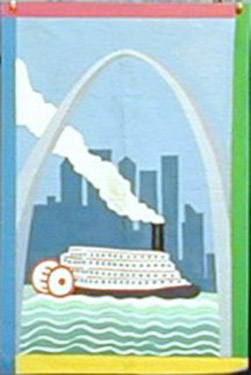 St. Louis Arch Banner Backdrop