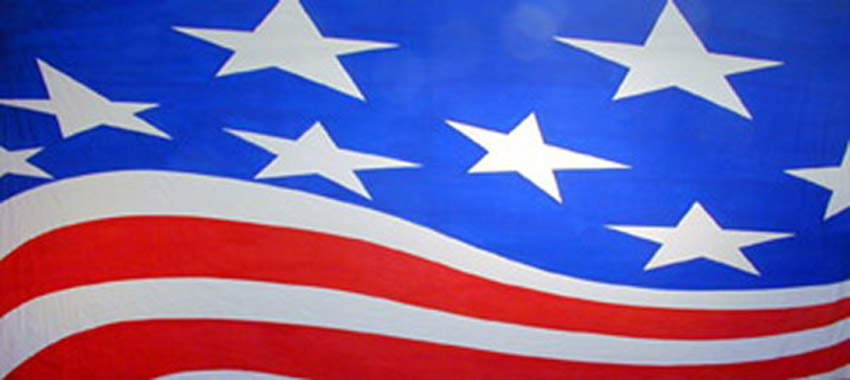 Stylized Patriotic Flag 1 Backdrop