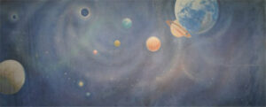 Planets in Outerspace Backdrop