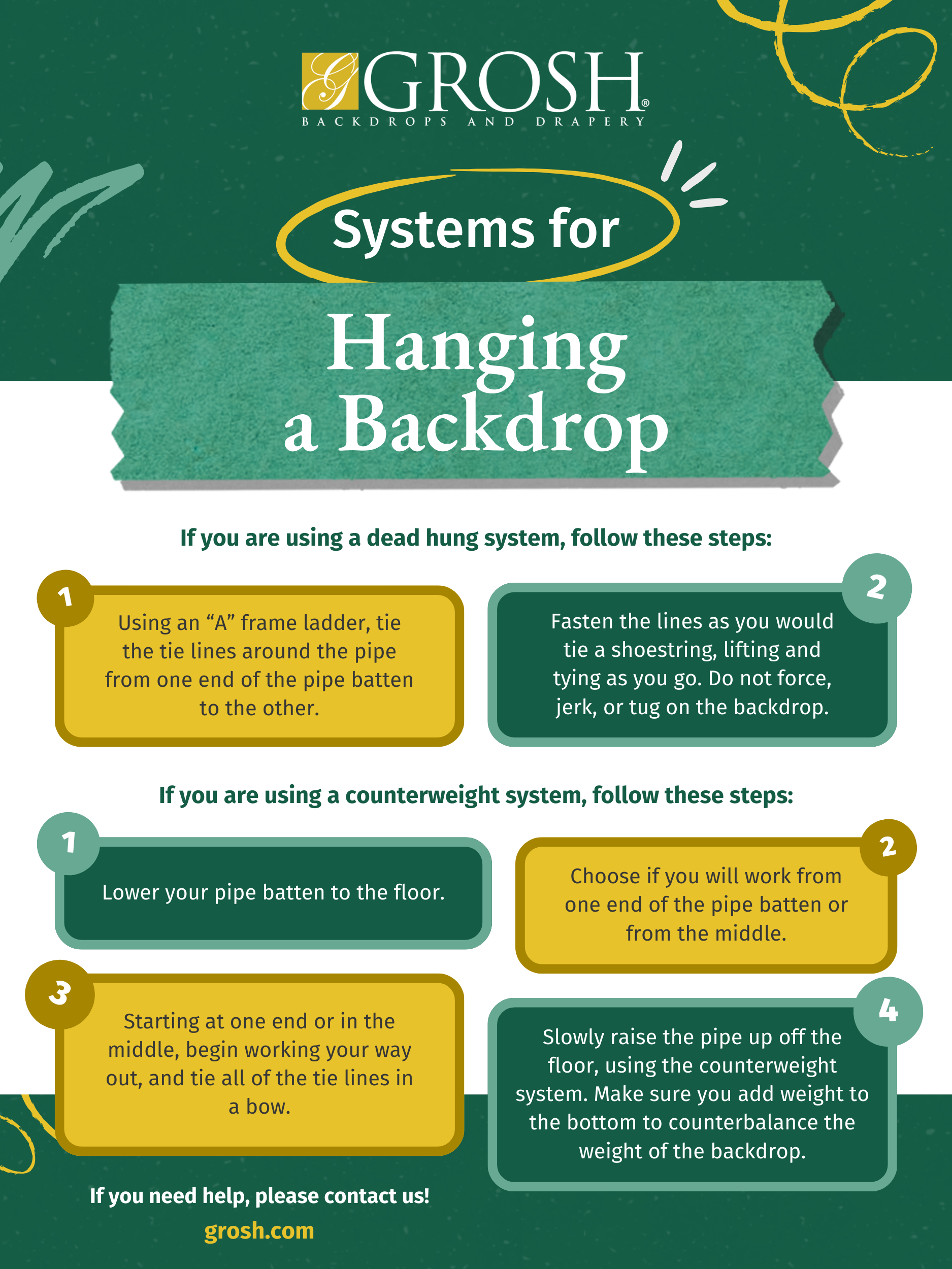 Systems For Hanging a Backdrop