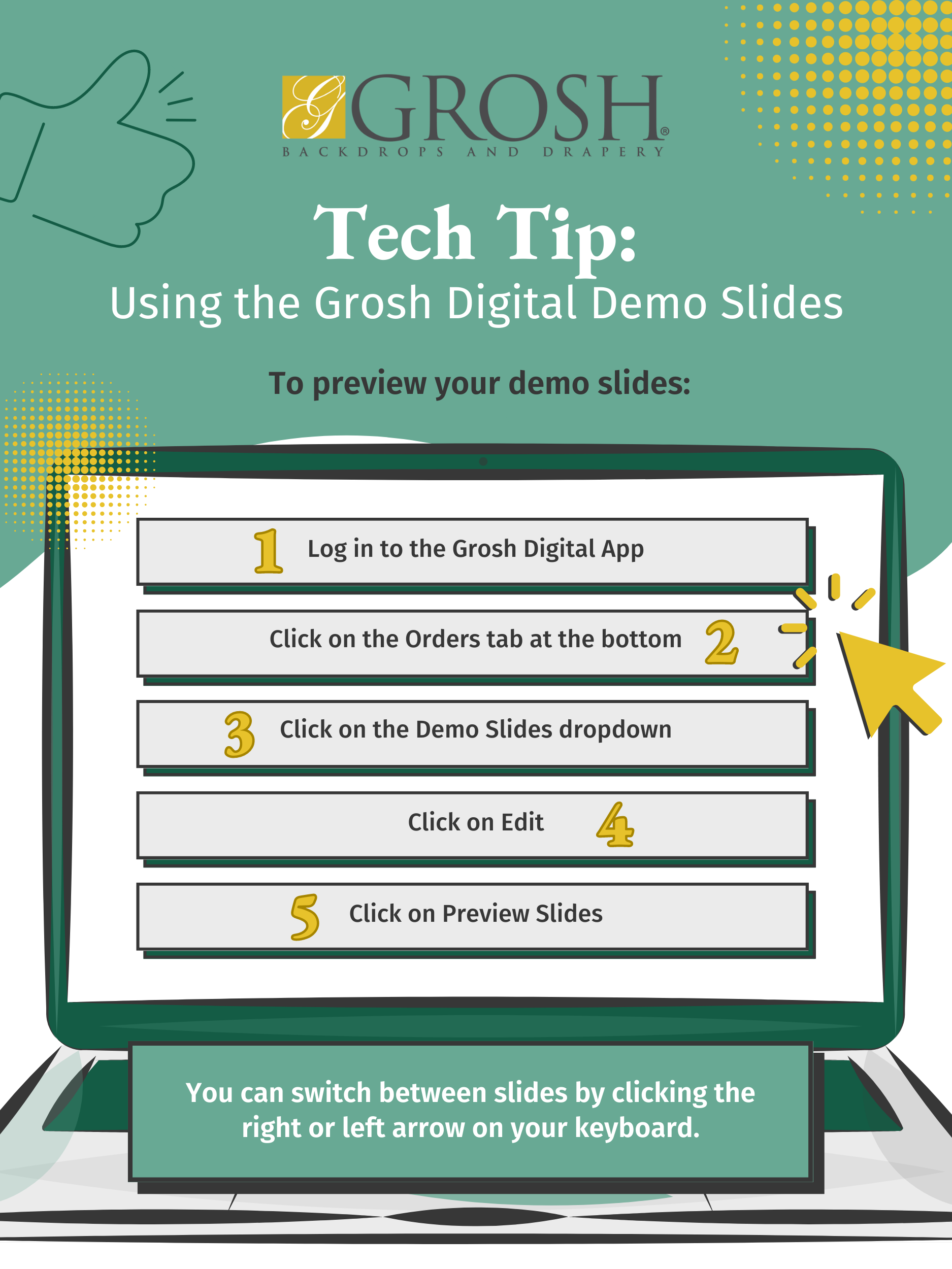 Tech Tip Using the Grosh Digital Demo Slides