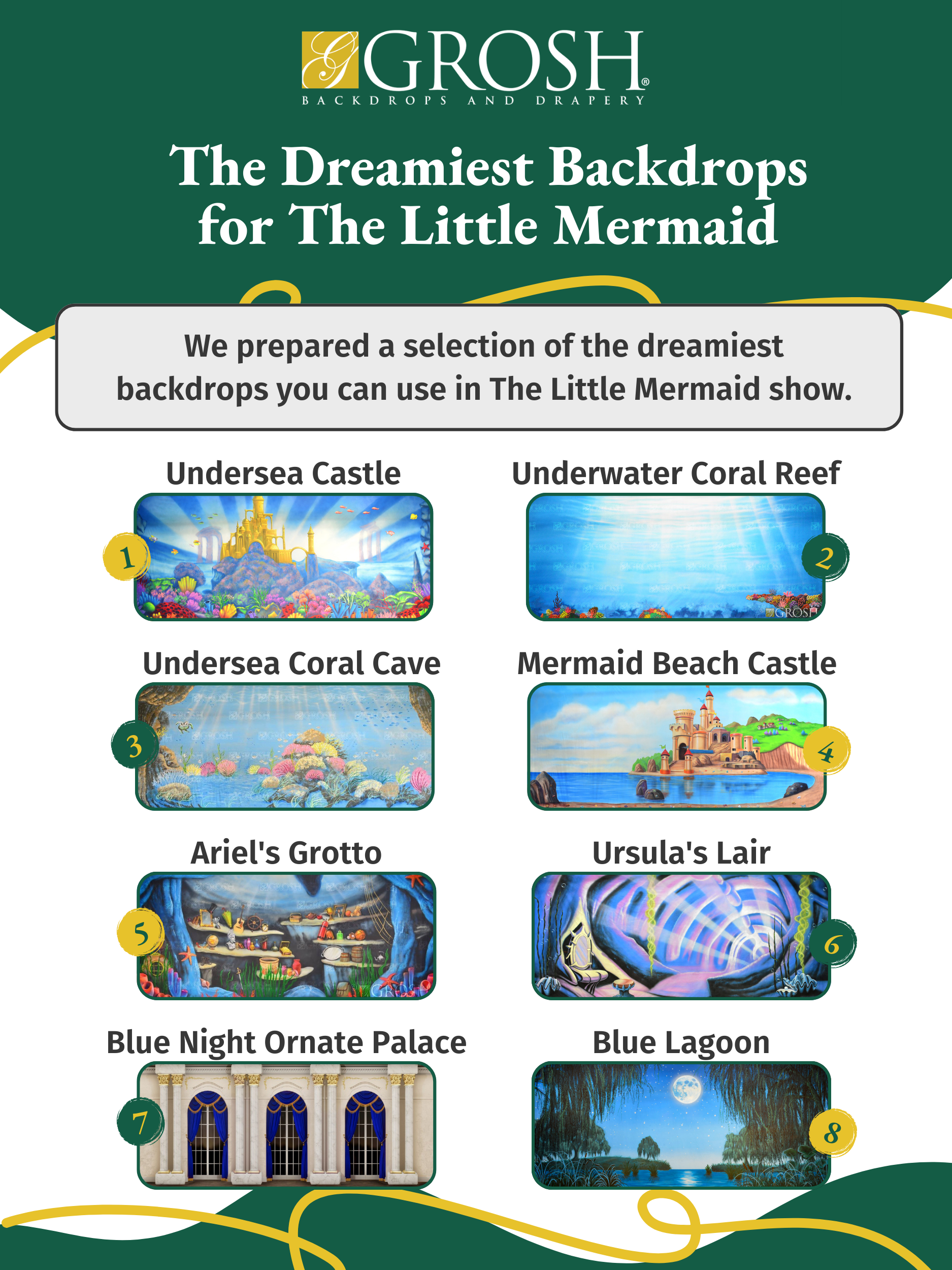 The Dreamiest Backdrops for The Little Mermaid