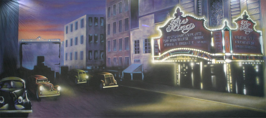 Old Time Theater Backdrop
