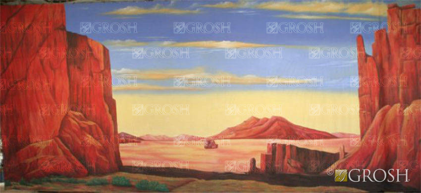 Theatrical Desert Backdrop