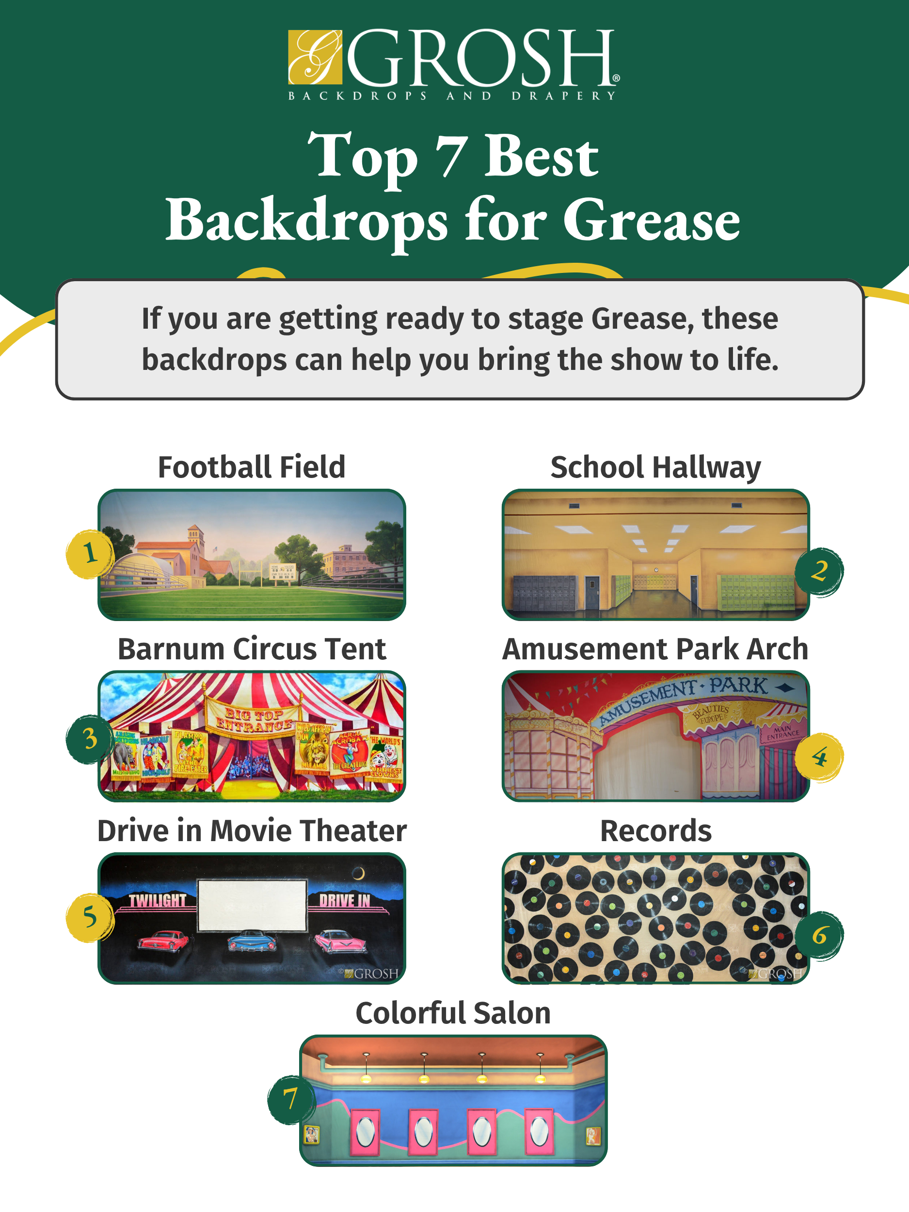 Top 7 Best Backdrops for Grease
