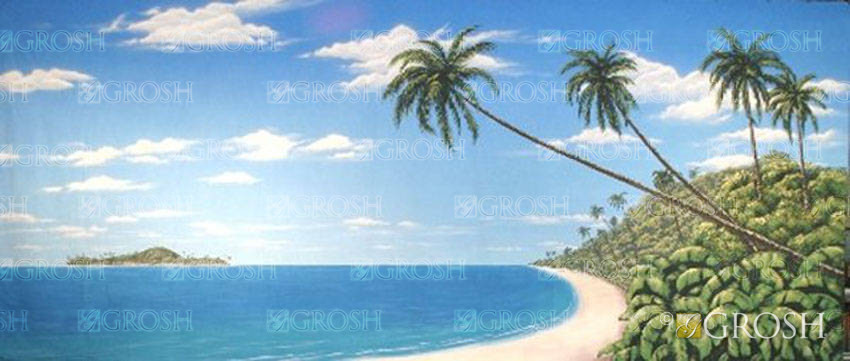 Tropical Beach backdrop ES2175 1