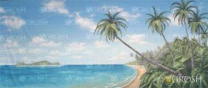 Tropical Beach 1 Backdrop