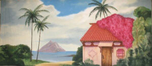 Tropical House Backdrop