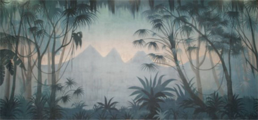 Tropical Jungle Silhouette Backdrop