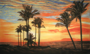 California Sunset Backdrop