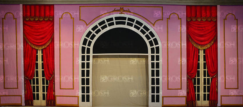 Pink Victorian Parlor Cut Door