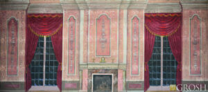 Antique Pink Victorian Parlor Backdrop