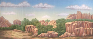 Rocky Western Desert Backdrop