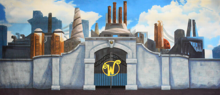 Willy Wonka Chocolate Factory backdrop ES8079