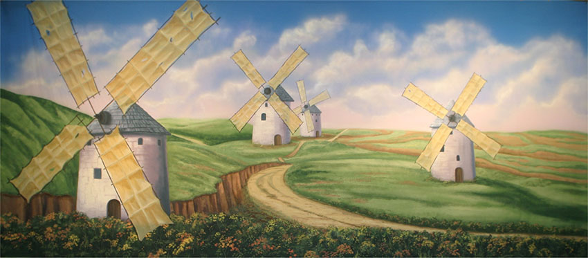 Windmills Backdrop