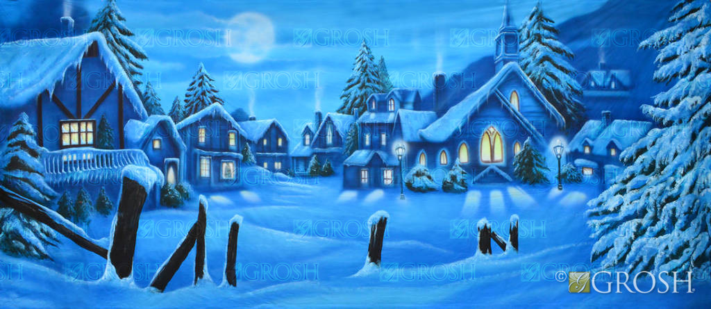Snowy Winter Village